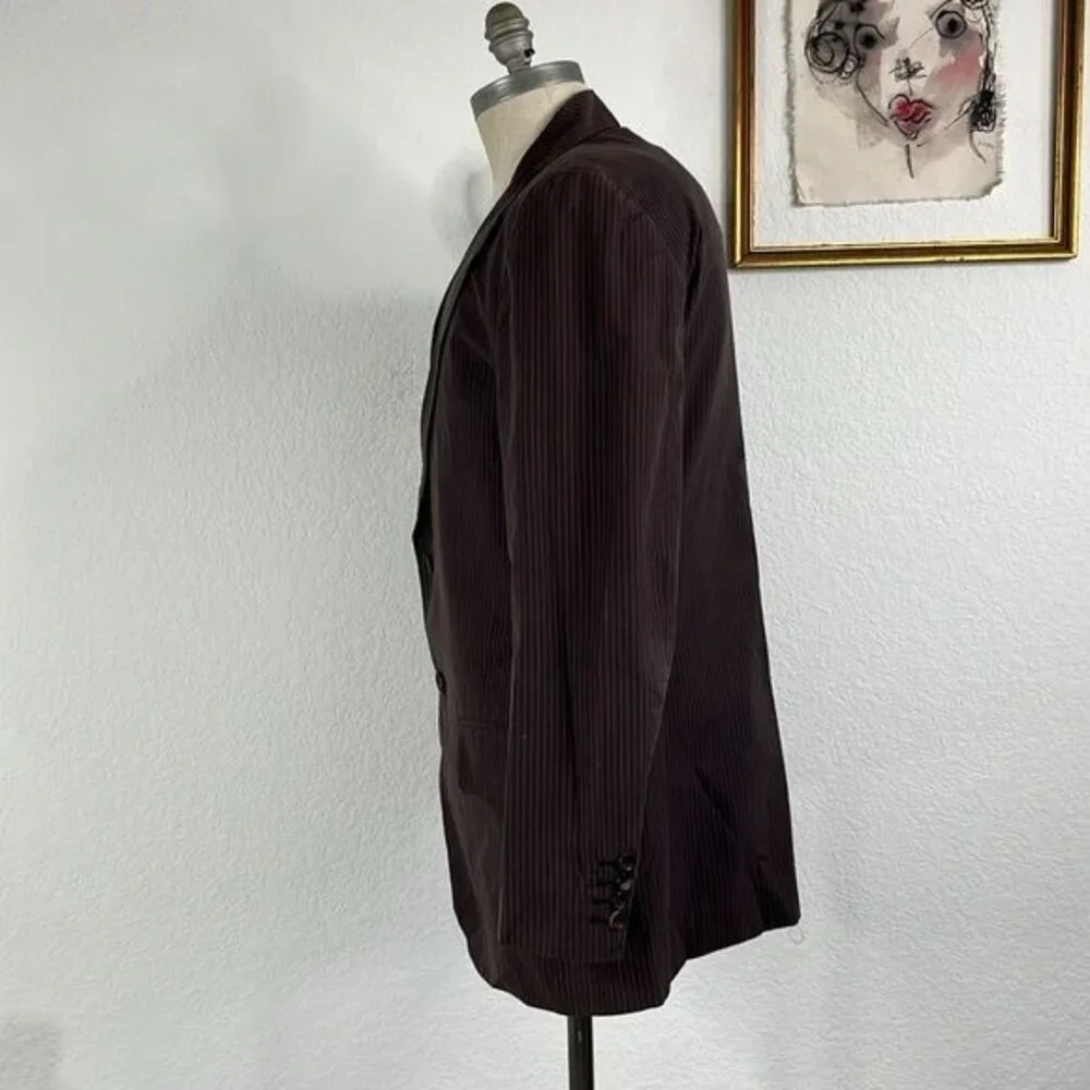 Issey Miyake Men Striped 2006 Cotton Blazer